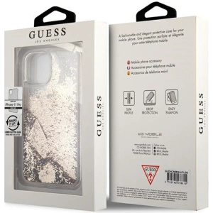 Kup Etui Guess GUOHCN58GLHFLGO Apple iPhone 11 Pro gold/złoty hardcase Glitter Charms - GUE1788GLD - {ean13} - Sklep Home Screen