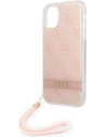 Kup Etui Guess GUOHCN61H4STP Apple iPhone 11 różowy/pink hardcase 4G Print Strap - GUE1789PNK - {ean13} - Sklep Home Screen