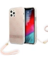 Etui Guess GUOHCP12MH4STP Apple iPhone 12/12 Pro růžový/pink hardcase 4G Print Strap