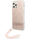 Kup Etui Guess GUOHCP12MH4STP Apple iPhone 12/12 Pro růžový/pink hardcase 4G Print Strap - GUE1792PNK - {ean13} - Sklep Home Screen