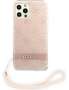 Kup Etui Guess GUOHCP12MH4STP Apple iPhone 12/12 Pro różowy/pink hardcase 4G Print Strap - GUE1792PNK - {ean13} - Sklep Home Screen