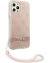 Kup Etui Guess GUOHCP12MH4STP Apple iPhone 12/12 Pro różowy/pink hardcase 4G Print Strap - GUE1792PNK - {ean13} - Sklep Home Screen