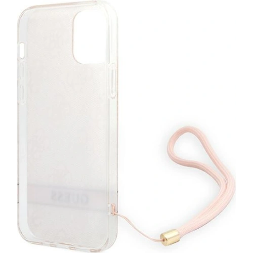 Kup Etui Guess GUOHCP12MH4STP Apple iPhone 12/12 Pro różowy/pink hardcase 4G Print Strap - GUE1792PNK - {ean13} - Sklep Home Screen