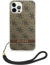 Kup Etui Guess GUOHCP12MH4STW Apple iPhone 12/12 Pro hnědý/brown hardcase 4G Print Strap - GUE1793BR - {ean13} - Sklep Home Screen