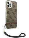 Kup Case Guess GUOHCP12MH4STW Apple iPhone 12/12 Pro braun/brown hardcase 4G Print Strap - GUE1793BR - {ean13} - Sklep Home Screen