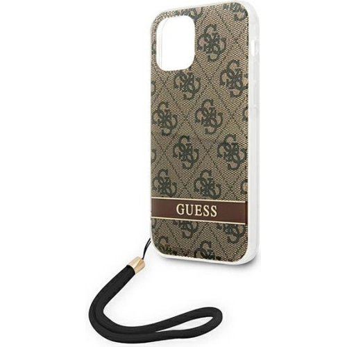 Kup Etui Guess GUOHCP12MH4STW Apple iPhone 12/12 Pro hnědý/brown hardcase 4G Print Strap - GUE1793BR - {ean13} - Sklep Home Screen