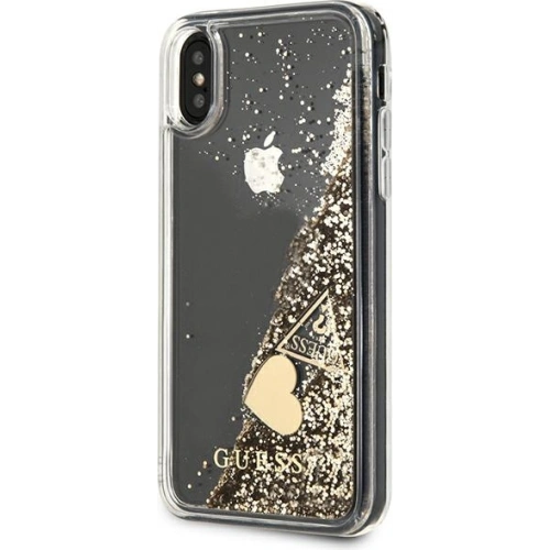 Kup Etui Guess GUOHCPXGLHFLGO Apple iPhone XS/X aurie hard case Glitter Charms - GUE1794GLD - {ean13} - Sklep Home Screen