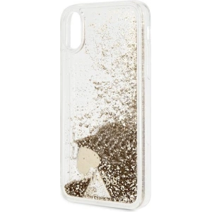 Kup Case Guess GUOHCPXGLHFLGO Apple iPhone XS/X gold/hartschale mit Glitter Charms - GUE1794GLD - {ean13} - Sklep Home Screen