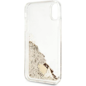 Kup Case Guess GUOHCPXGLHFLGO Apple iPhone XS/X gold/hartschale mit Glitter Charms - GUE1794GLD - {ean13} - Sklep Home Screen