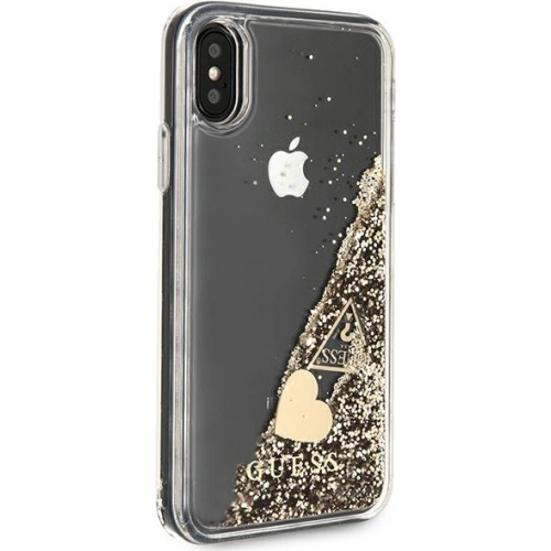 Kup Etui Guess GUOHCPXGLHFLGO Apple iPhone XS/X zlaté/hard case Glitter Charms - GUE1794GLD - {ean13} - Sklep Home Screen