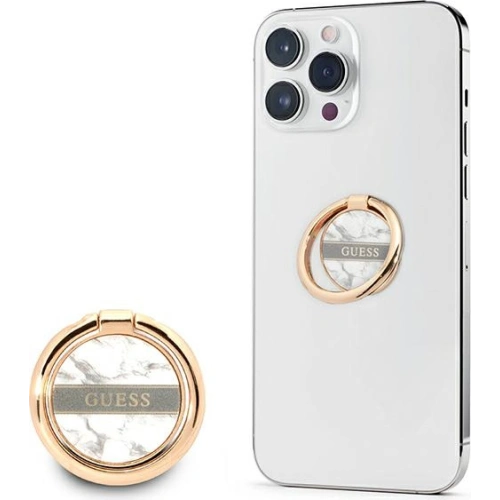 Kup Uchwyt pe deget Guess Ring stand GURSHCHMAG alb/white Marble - GUE1795WHT - {ean13} - Sklep Home Screen