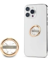 Uchwyt pe deget Guess Ring stand GURSHCHMAG alb/white Marble