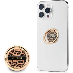 Kup Uchwyt na palec Guess Ring stand GURSHCLEOW hnědý/brown Leopard - GUE1799BR - {ean13} - Sklep Home Screen