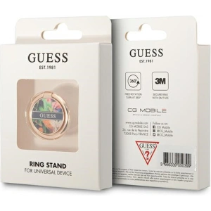 Uchwyt na palec Guess Ring stand GURSHHFLB niebieski/blue Flower