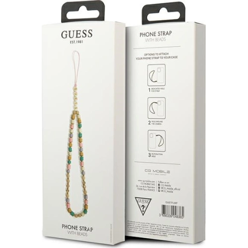 Kup Zawieszka Guess GUSTFLWP Phone Strap rozie/pink Heishi Beads - GUE1805PNK - {ean13} - Sklep Home Screen