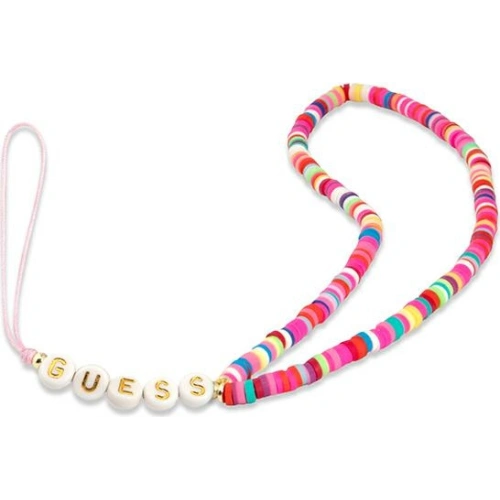 Buy Guess GUSTGMPP Phone Strap multicolor pink Heishi Beads - GUE1806MULPNK - {ean13} - Home Screen Store Europe