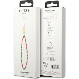 Kup Zawieszka Guess GUSTGMPP Phone Strap wielokolorowy różowy/multicolor pink Heishi Beads - GUE1806MULPNK - {ean13} - Sklep Home Screen
