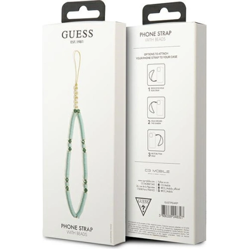 Kup Zawieszka Guess GUSTPEARP Phone Strap albastru/blue Heishi Beads - GUE1808BLU - {ean13} - Sklep Home Screen