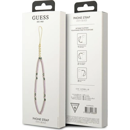 Kup Zawieszka Guess GUSTPEARU Phone Strap lilak/lilac Heishi Beads - GUE1809LIL - {ean13} - Sklep Home Screen