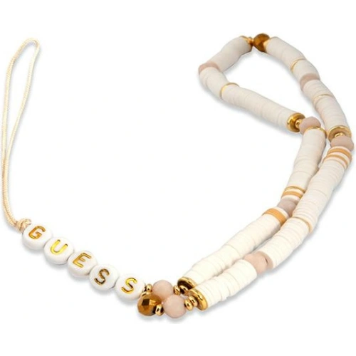 Kup Zavertaj Guess GUSTPEARW Phone Strap alb/white Heishi Beads - GUE1810WHT - {ean13} - Sklep Home Screen