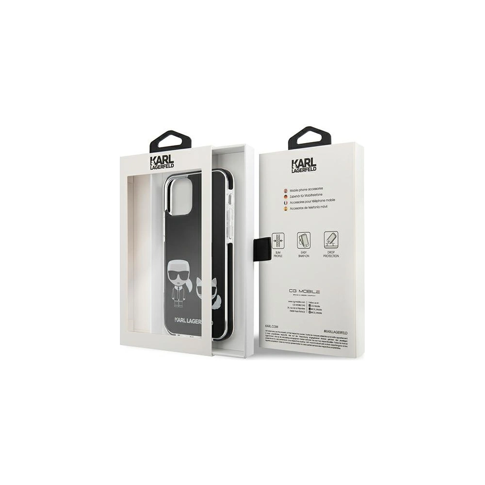Etui Karl Lagerfeld KLHCP12MTPEKCK Apple iPhone 12/12 Pro hardcase czarny/black Karl&Choupette