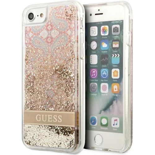 Kup Etui Guess GUHCI8LFLSD Apple iPhone SE 2022/SE 2020/8/7 arany/hardcase Paisley Liquid Glitter - GUE1812GLD - {ean13} - Sklep Home Screen