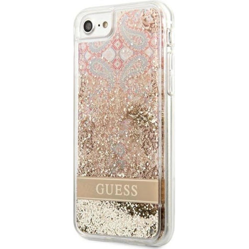 Kup Case Guess GUHCI8LFLSD Apple iPhone SE 2022/SE 2020/8/7 gold/hartschale Paisley Liquid Glitter - GUE1812GLD - {ean13} - Sklep Home Screen