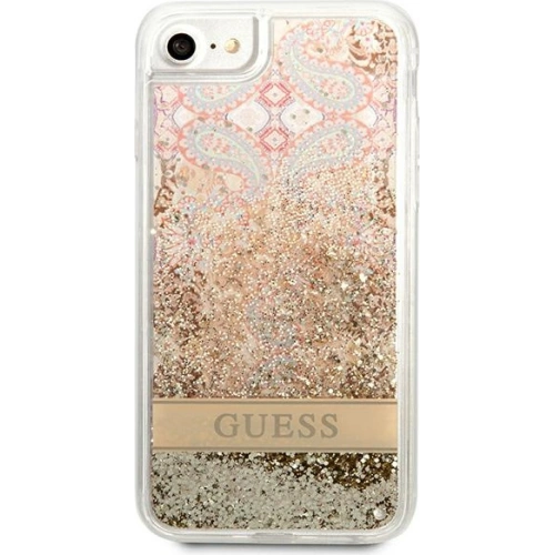 Kup Etui Guess GUHCI8LFLSD Apple iPhone SE 2022/SE 2020/8/7 aur/gold hardcase Paisley Liquid Glitter - GUE1812GLD - {ean13} - Sklep Home Screen