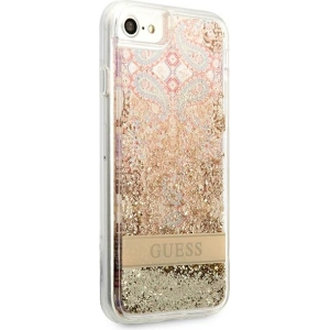 Kup Case Guess GUHCI8LFLSD Apple iPhone SE 2022/SE 2020/8/7 gold/hartschale Paisley Liquid Glitter - GUE1812GLD - {ean13} - Sklep Home Screen