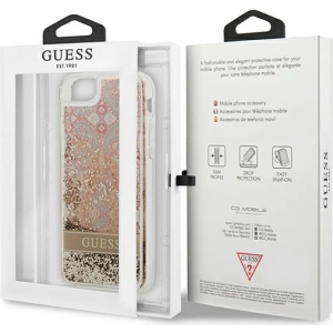 Buy Guess GUHCI8LFLSD Apple iPhone SE 2022/SE 2020/8/7 gold hardcase Paisley Liquid Glitter - GUE1812GLD - {ean13} - Home Screen Store Europe