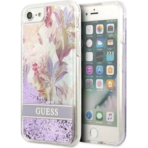 Kup Case Guess GUHCI8LFLSU Apple iPhone SE 2022/SE 2020/8/7 lila/purple hardcase Flower Liquid Glitter - GUE1813PRP - {ean13} - Sklep Home Screen