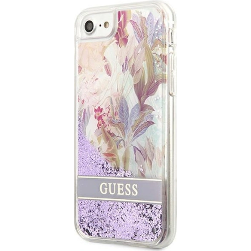 Kup Etui Guess GUHCI8LFLSU Apple iPhone SE 2022/SE 2020/8/7 fialové/purple hardcase Flower Liquid Glitter - GUE1813PRP - {ean13} - Sklep Home Screen