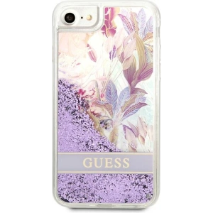 Kup Case Guess GUHCI8LFLSU Apple iPhone SE 2022/SE 2020/8/7 lila/purple hardcase Flower Liquid Glitter - GUE1813PRP - {ean13} - Sklep Home Screen