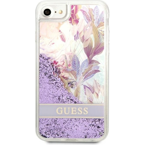 Kup Etui Guess GUHCI8LFLSU Apple iPhone SE 2022/SE 2020/8/7 fialové/purple hardcase Flower Liquid Glitter - GUE1813PRP - {ean13} - Sklep Home Screen