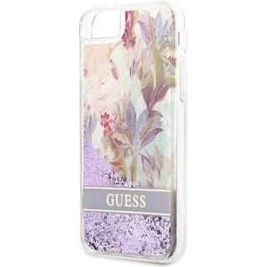 Kup Case Guess GUHCI8LFLSU Apple iPhone SE 2022/SE 2020/8/7 lila/purple hardcase Flower Liquid Glitter - GUE1813PRP - {ean13} - Sklep Home Screen