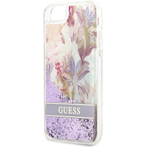 Kup Etui Guess GUHCI8LFLSU Apple iPhone SE 2022/SE 2020/8/7 mov/purple hardcase Flower Liquid Glitter - GUE1813PRP - {ean13} - Sklep Home Screen