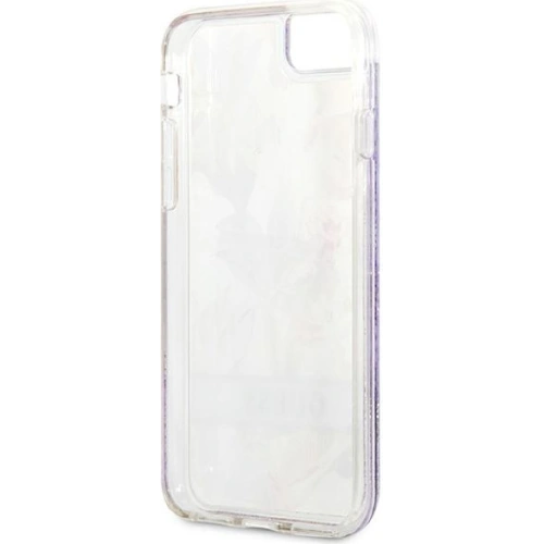 Kup Etui Guess GUHCI8LFLSU Apple iPhone SE 2022/SE 2020/8/7 fioletowy/purple hardcase Flower Liquid Glitter - GUE1813PRP - {ean13} - Sklep Home Screen