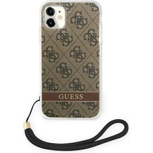 Kup Etui Guess GUOHCN61H4STW Apple iPhone 11 barna/brown hardcase 4G Print Strap - GUE1814BR - {ean13} - Sklep Home Screen