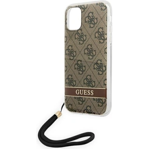 Kup Etui Guess GUOHCN61H4STW Apple iPhone 11 barna/brown hardcase 4G Print Strap - GUE1814BR - {ean13} - Sklep Home Screen