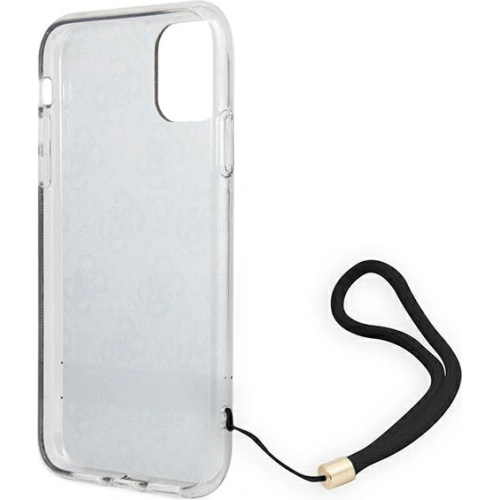 Buy Guess GUOHCN61H4STW Apple iPhone 11 brown hardcase 4G Print Strap - GUE1814BR - {ean13} - Home Screen Store Europe