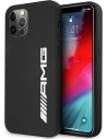 Case Mercedes AMG AMHCP12MSGLBGN Apple iPhone 12/12 Pro schwarz/black hardcase Silikon großes Logo