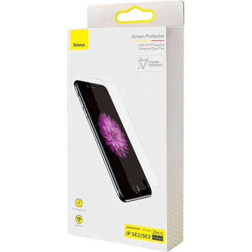 Kup Szkło hartowane 0.3mm Baseus Apple iPhone SE 2022/SE 2020/8/7 - BSU3248 - {ean13} - Sklep Home Screen