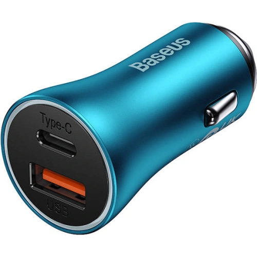Kup Auto-Ladegerät Baseus Golden Contactor Max, USB + USB-C, 60W (blau) - BSU3249BLU - {ean13} - Sklep Home Screen