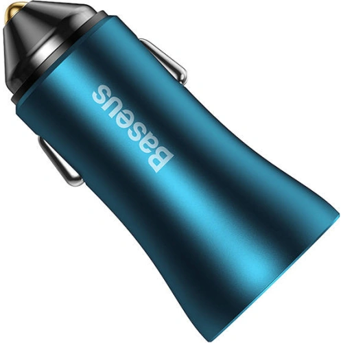 Buy Baseus Golden Contactor Max Car Charger, USB + USB-C 60W (blue) - BSU3249BLU - {ean13} - Home Screen Store Europe