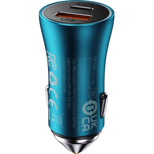 Kup Auto-Ladegerät Baseus Golden Contactor Max, USB + USB-C, 60W (blau) - BSU3249BLU - {ean13} - Sklep Home Screen