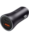 Auto-Ladegerät Baseus Golden Contactor Max, USB + USB-C, 60W (grau)