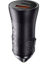 Buy Baseus Golden Contactor Max Car Charger, USB + USB-C 60W (gray) - BSU3250GRY - {ean13} - Home Screen Store Europe