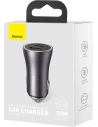 Kup Ładowarka samochodowa Baseus Golden Contactor Max, USB + USB-C, 60W (szara) - BSU3250GRY - {ean13} - Sklep Home Screen