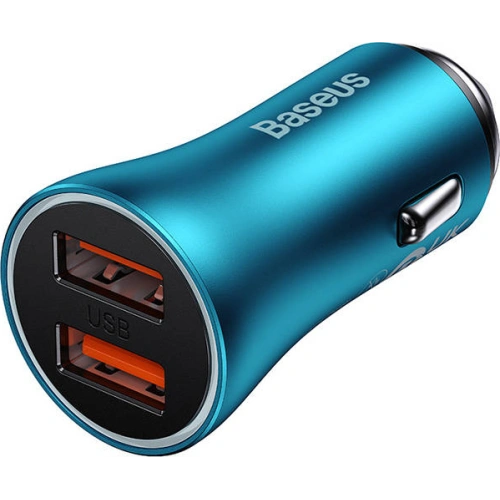 Kup Auto-Ladegerät Baseus Golden Contactor Max, 2x USB, 60W (blau) - BSU3251BLU - {ean13} - Sklep Home Screen