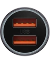Kup Ładowarka samochodowa Baseus Golden Contactor Max, 2x USB, 60W (szara) - BSU3252GRY - {ean13} - Sklep Home Screen